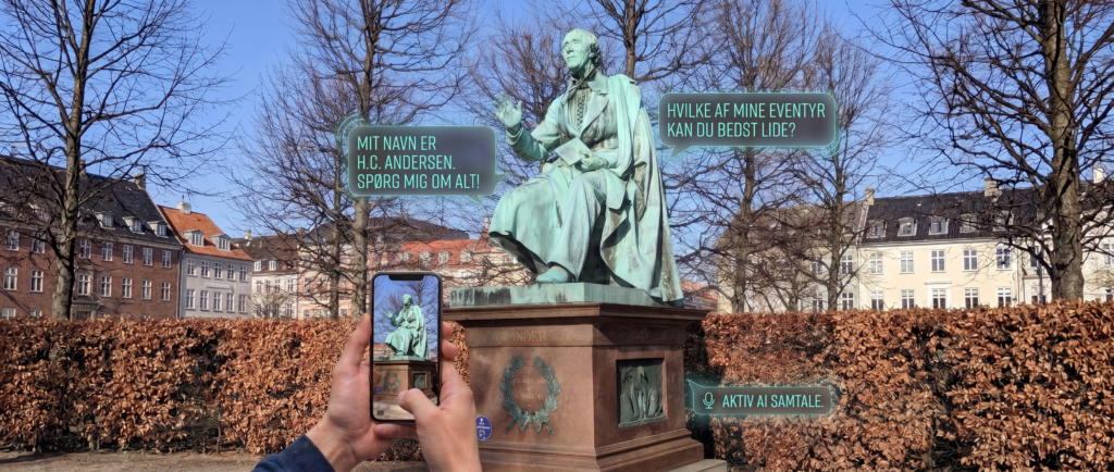 Talking Statues AI, Hans Christian Andersen, Copenhagen
